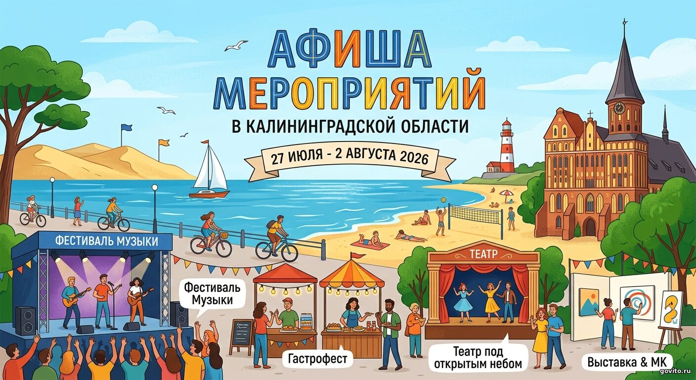 Джаз, вино и «Поезда» под открытым небом: чем занять последнюю неделю июля в Калининграде