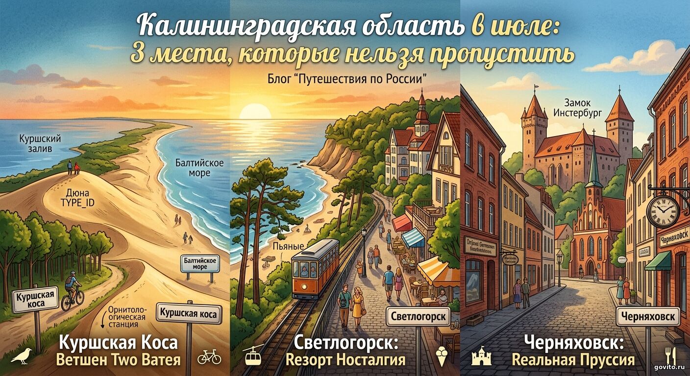 Калининградская область в июле: 3 места, которые нельзя пропустить
