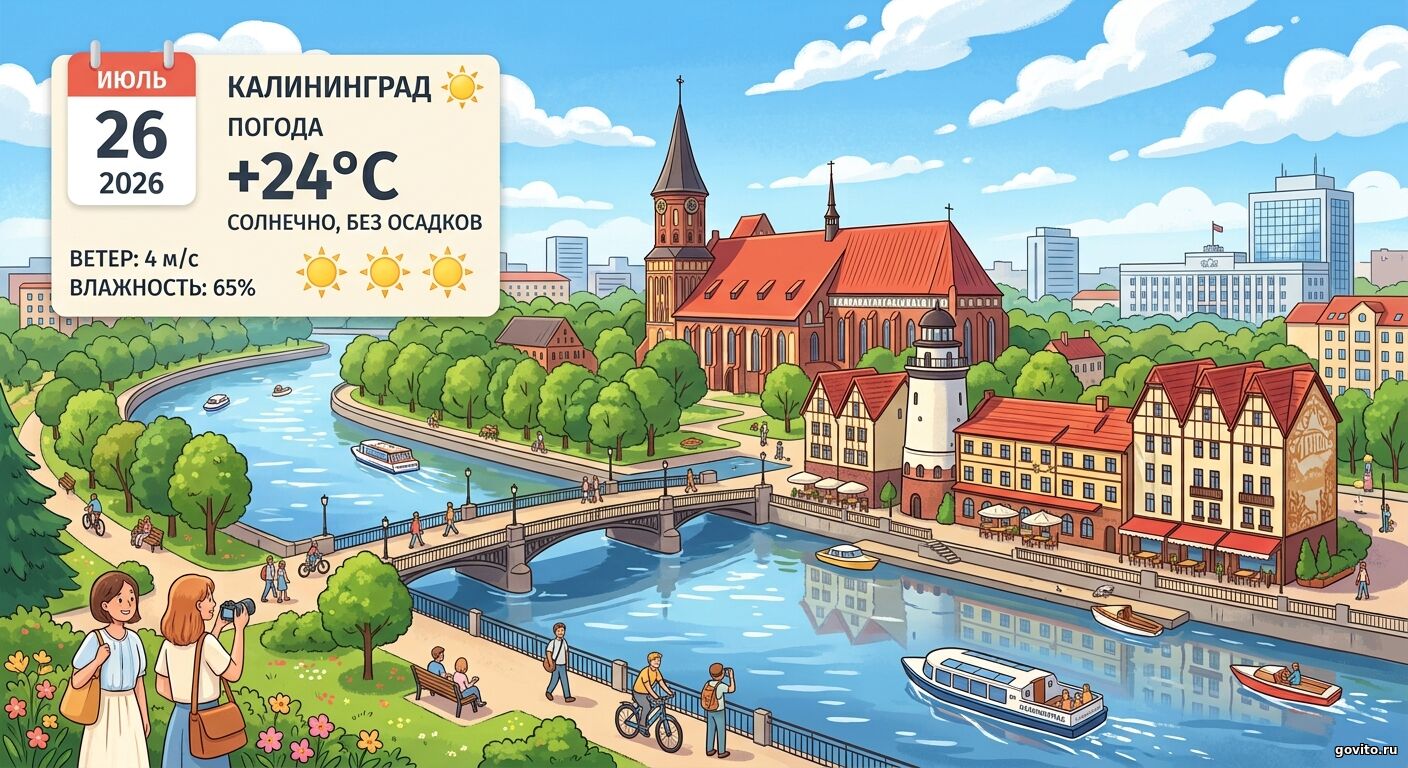 Легкая погода на 26 июля